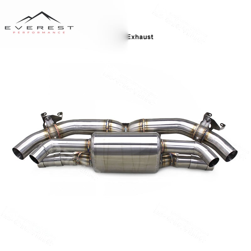 Auto Catback Exhaust for Porsche 911 992 Turbo S/Carrera S 3.0T/3.8T 2019-2024 Stainless Steel Exhaust Pipe Stock Valve Exhaust