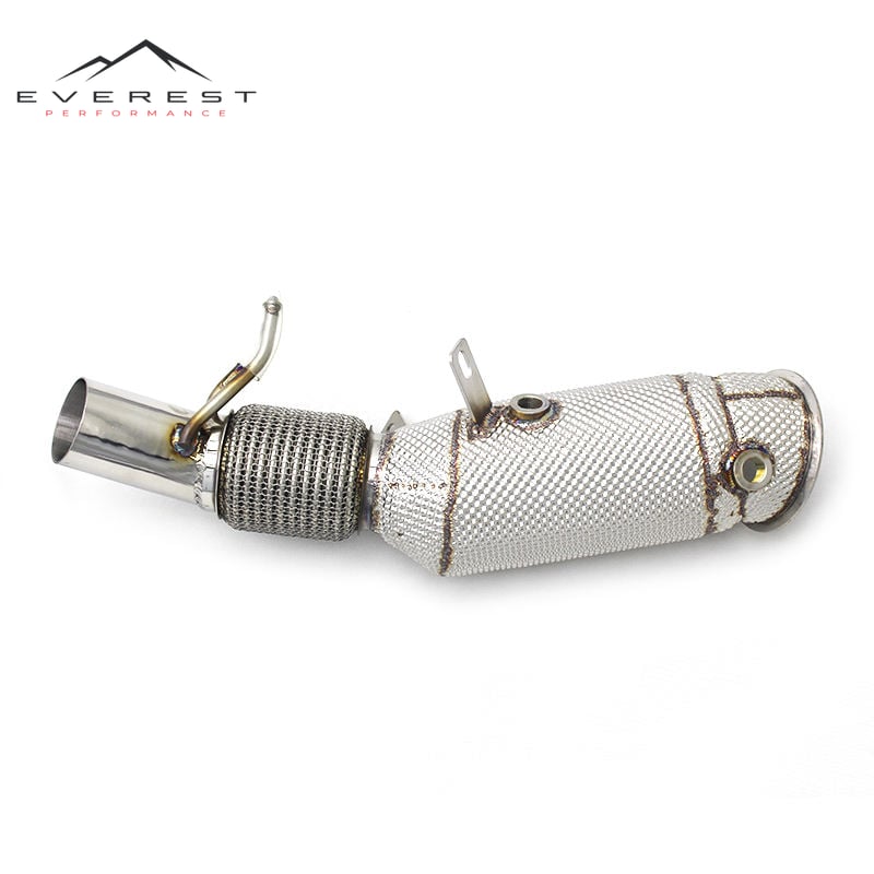 Catted Downpipe for BMW X3/X4 B48 2.0T 2017-2022 Stainless Steel Catalyst Pipe With Heat Shield Exhaust System