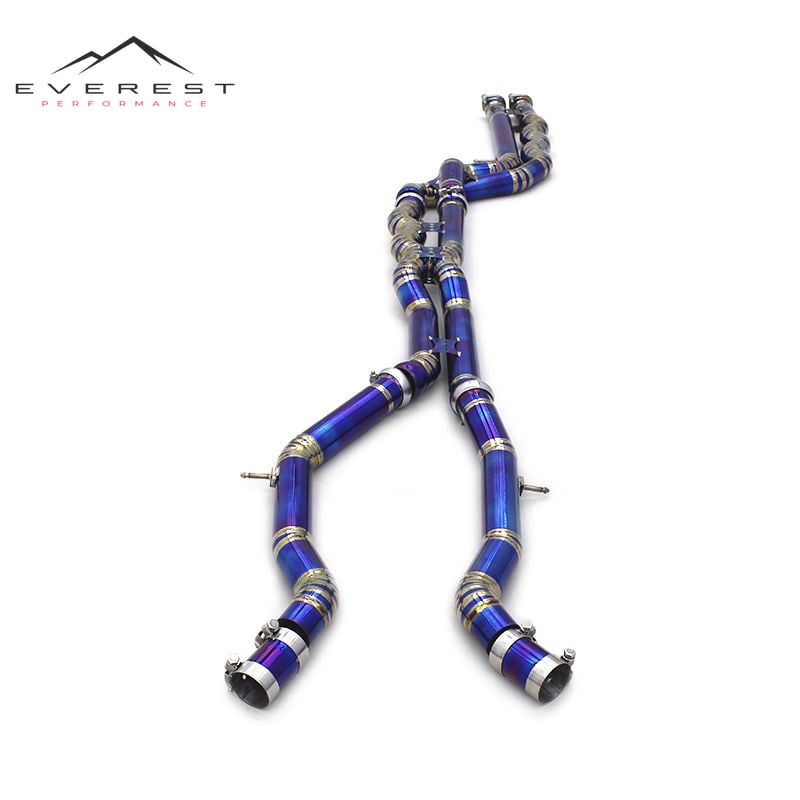 Equal Length Exhaust Midpipe 2.75 "3.0" for BMW M3 M4 F80 F82 S55 3.0T 2015-2019 Titanium Pipes Rebound System