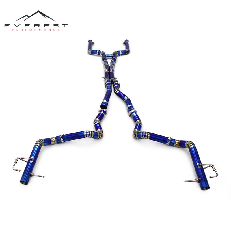 Auto Titanium Straight Catback for Mercedes-Benz C63/C63S AMG W205 4.0T 2015-2020 Tuning Valveless Exhaust System Pipes