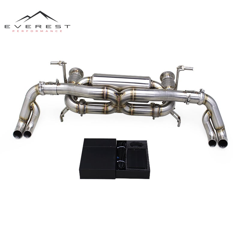 Race Street Car Stainless Steel Pipe for Audi R8 V10 2020-2024 Valve Exhaust System with Remote Control