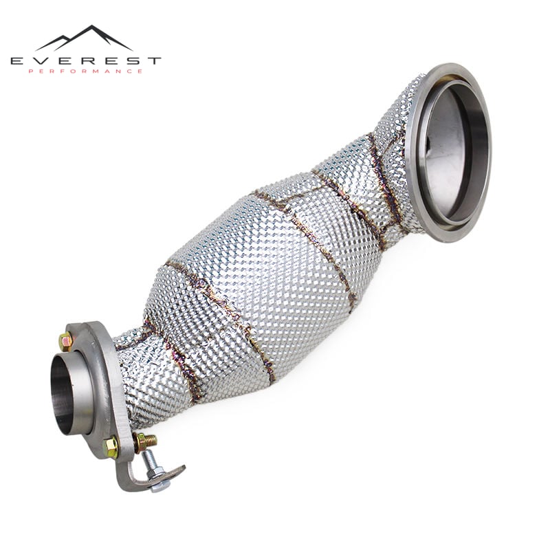 SS304 Exhaust Downpipe for Lexus RX300 2.0T 2017-2020 With Heat Shield Free Flow Down Pipe