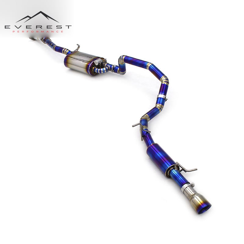 Racing 1.2mm Burnt Blue Titanium Catback Exhaust for Mitsubishi Pajero 3.0/3.8 2006-2021 Exhaust Pipe Muffler Exhaust System