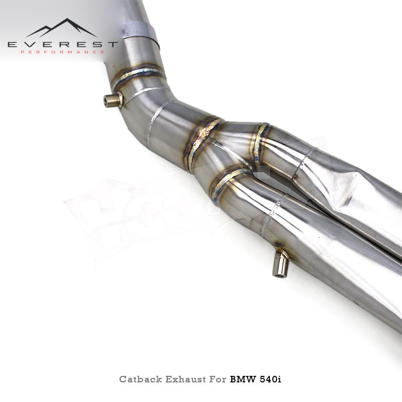 Performance SUS304 Valvetronic Catback Exhaust Pipes for BMW 540/540i G30/G38 3.0T B58 2018-2023 Valved Muffler