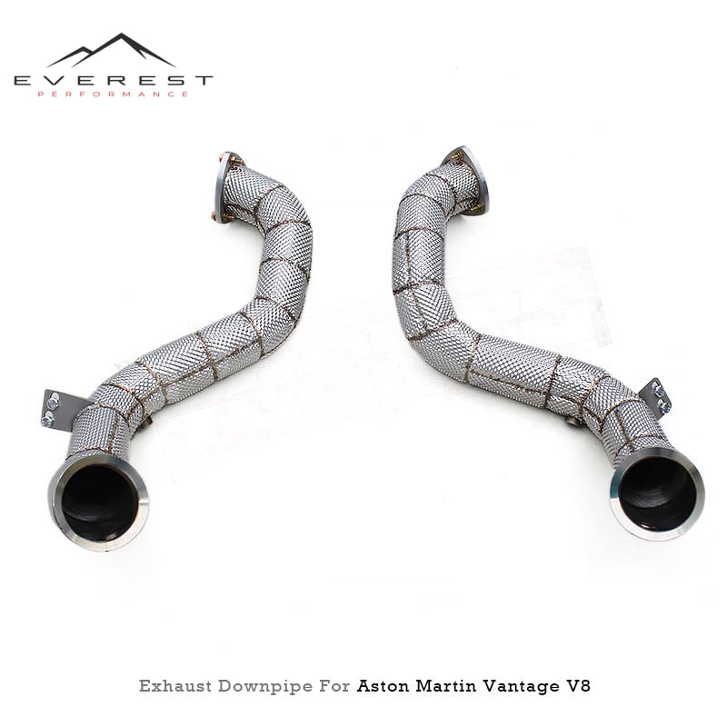 SUS304 Header Downpipe Exhaust Pipe for Aston Martin Vantage V8 4.0T 2018+ Performance Car Free Flow with Insulation