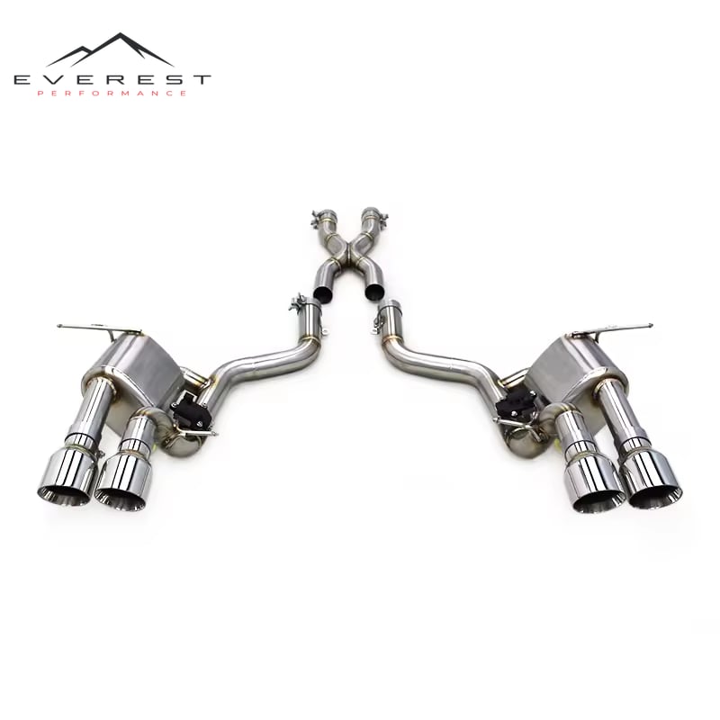 Valvetronic Exhaust Pipes for Maserati Quattroporte 4.2L 2004-2011 Stainless Steel Catback Muffler X Mid Pipes