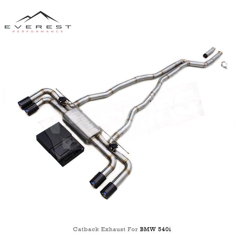 Custom Catback Muffler for BMW 540/540i G30/G38 3.0T B58 2018-2024 Stainless Steel Pipe Valvetronic Exhaust System with Control