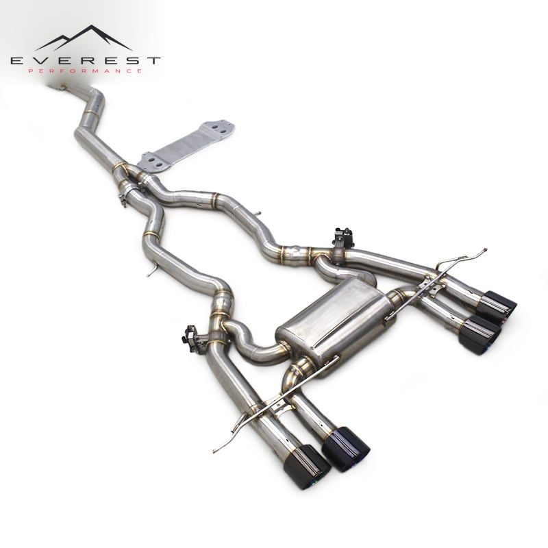 Catback for BMW M2 G87 2023 Engine Single Equal Length Midpipe With Brace Valvetronic Catback Exhaust Pipes