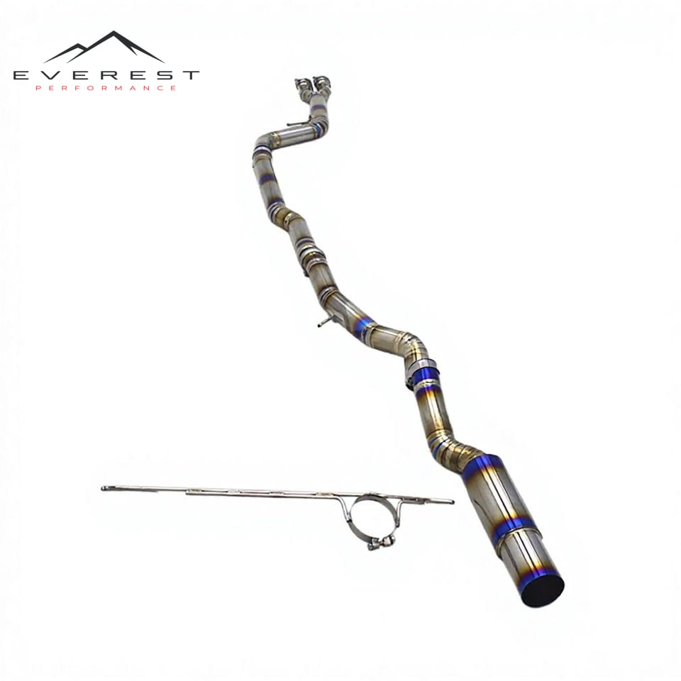 Titanium Exhaust Pipe System for BMW M3/M4 F80 F82 F83 S55 3.0T 2015-2019 Single Outlet Exhaust Pipe No Valve Tail Section