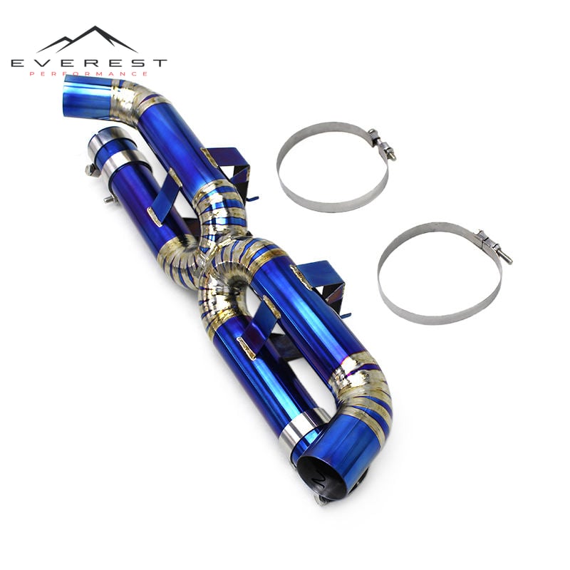 Performance Caback Muffler for Porsche 911 992 Carrera S Titanium Straight Pipe Exhaust System Sport Car Parts Escape