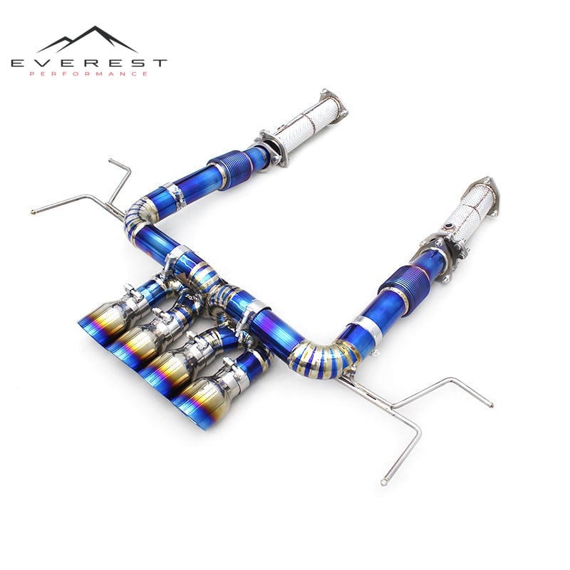 High Speed Exhaust Pipes for Chevrolet Corvette C8 Z06 2019-2025 Direct Titanium Catback Downpipe