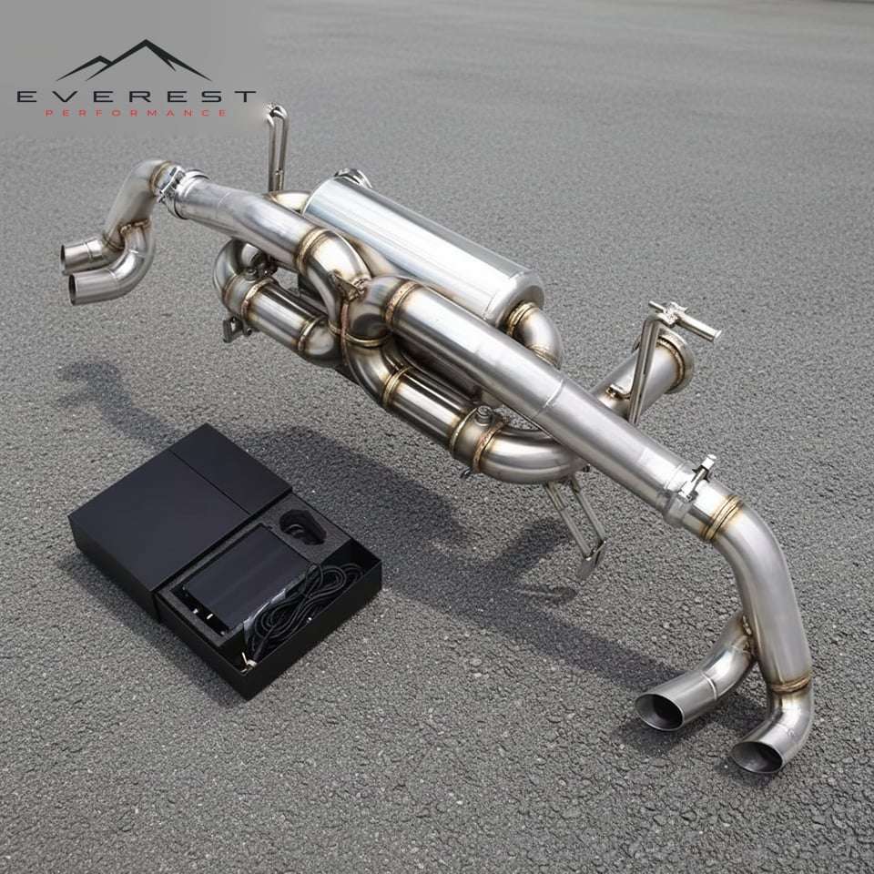Custom Enhanced Sound Exhaust System for Lamborghini Huracan LP580/LP610 5.2L 2014-2024 SS304 Pipes Valved Sport Catback Muffler