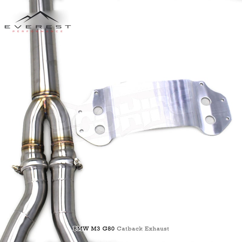 SS304L Exhaust Pipe System for BMW M3/M4 G80/G82/G8X S58 3.0T 2019-2023 With Bracket Electronic Valve Catback Exhaust