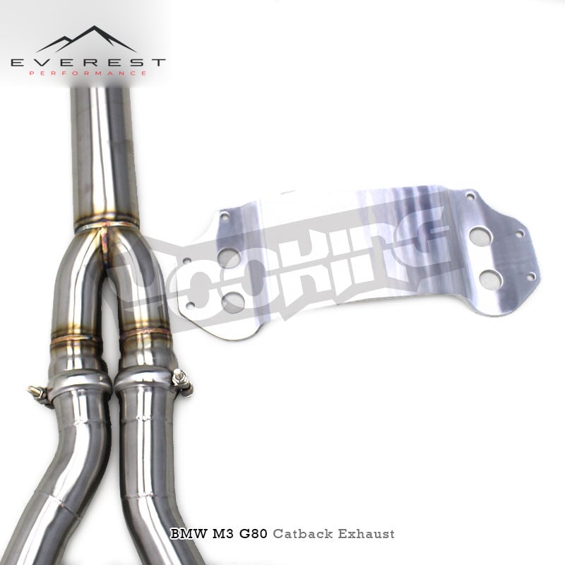 SS304L Exhaust Pipe System for BMW M3/M4 G80/G82/G8X S58 3.0T 2019-2023 With Bracket Electronic Valve Catback Exhaust