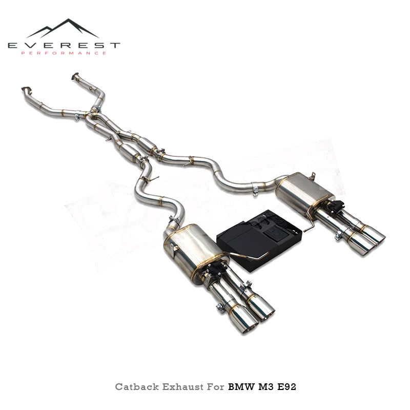 Stainless Steel Exhaust Pipe for BMW M3 E90/E92/E93 4.0L 2008-2013 Equal Length X Mid Pipe with Resonators Fits Exhaust
