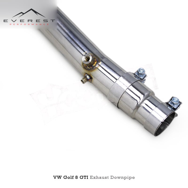 SS304 Exhaust Downpipe for VW GOLF 8/MK8 GTI 2.0T 2021-2024 Catalyze 100/200/300 Cell Downpipe with GPF/OPF