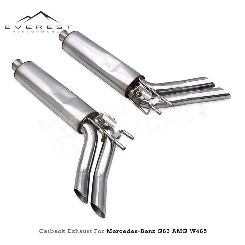 Direct-fit Catback Exhaust for Mercedes-Benz G63 AMG W465 2025+ Stainless Steel Muffler Pipes with Valve Control System