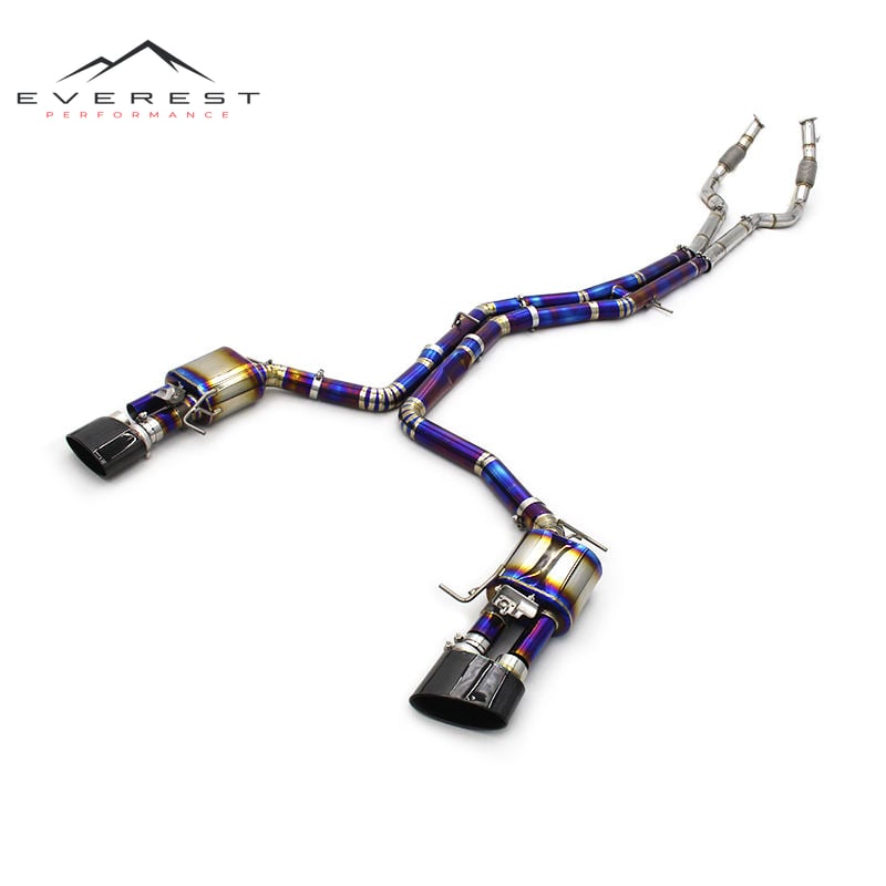 Titanium Alloy Exhaust Pipes for AUDI RS6 4.0T 2013-2018 Catback Exhaust Car Exhaust System
