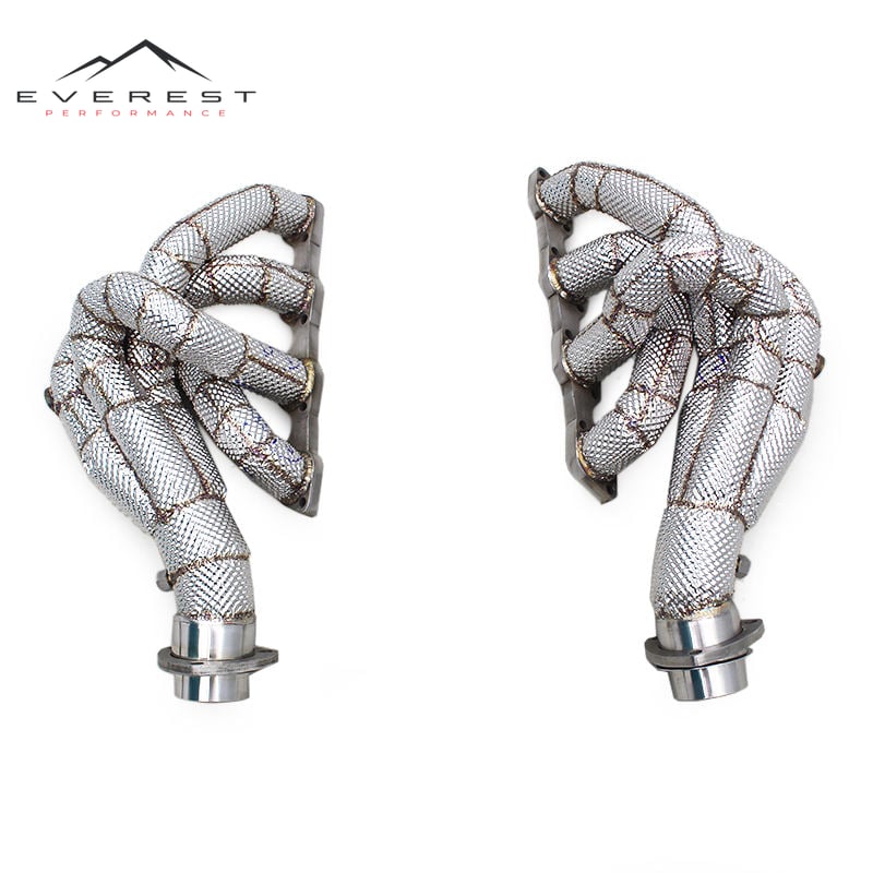 Stainless Steel Manifold for Ferrari F430 Spider/Coupe 4.3L 2005-2008 Exhaust Header System Heat Shiled