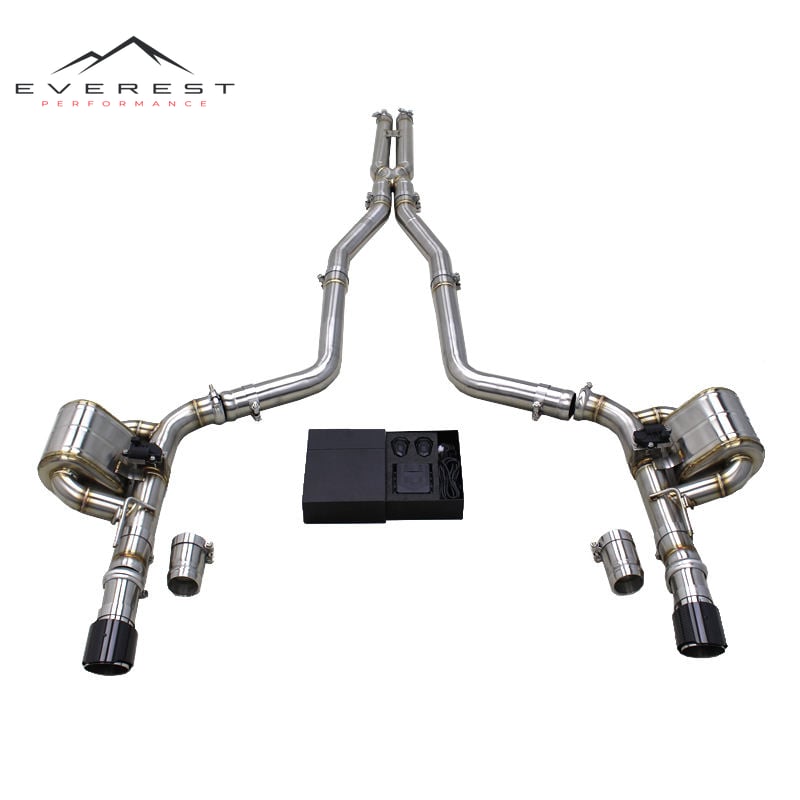 SS304L Exhaust Pipe System for Dodge Charger 6.4 2012-2019 X-Pipe Catback Valvetronic Exhaust System