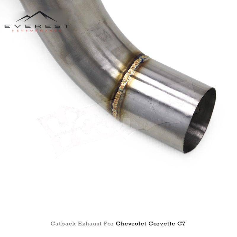 Custom Exhaust System for Chevrolet Corvette C7 6.2L 2014-2019 Stainless Steel Pipe Rear Catback Valvetronic Axle Back Muffler