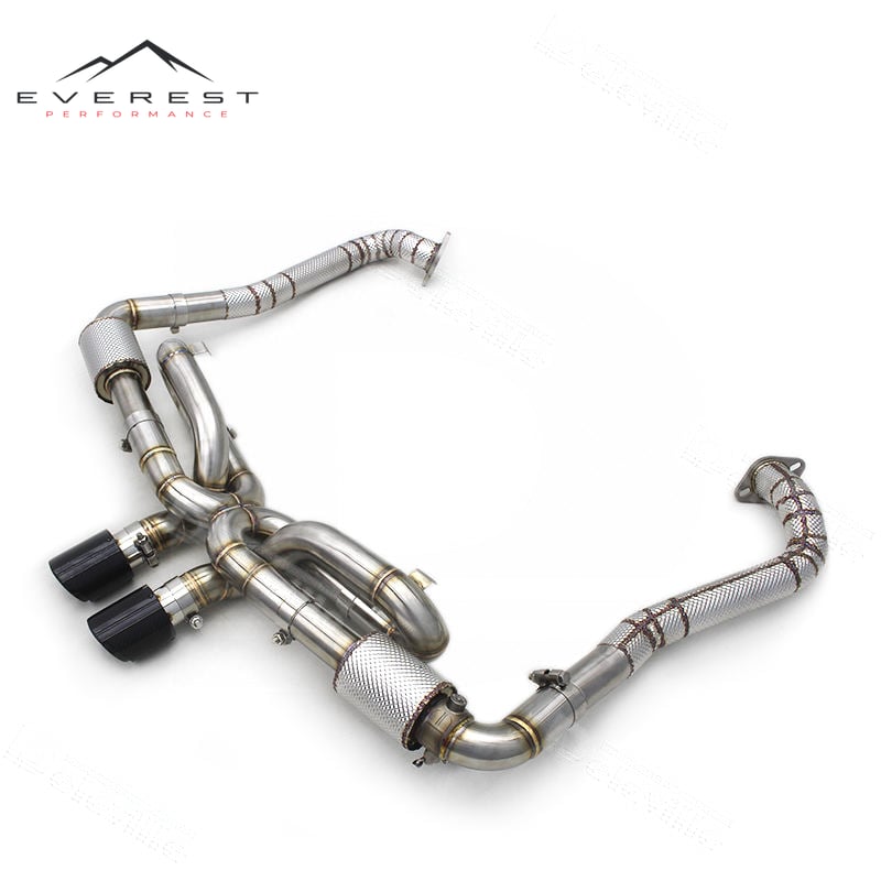 Performance Catback for Porsche 718 Boxster/Cayman 2.0T 2016-2023 Single Valve Axle Back Exhaust Escape Stainless Steel Muffler