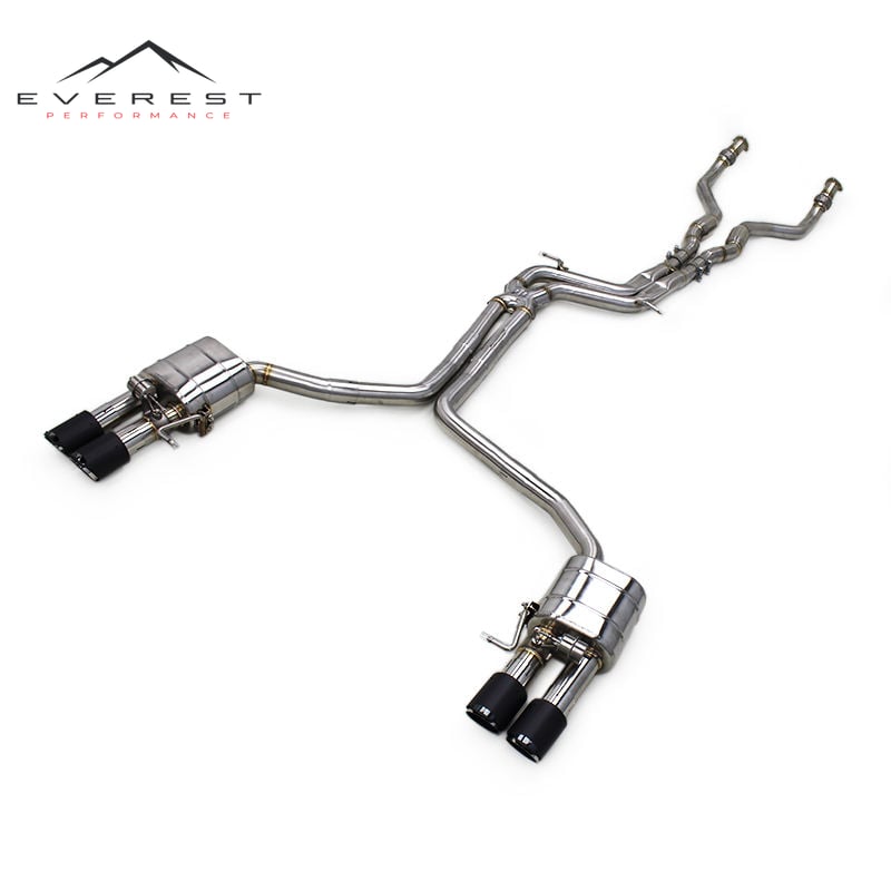 Stainless Steel Catback Exhaust System for Audi S4/S5 B8.5 3.0T 2013-2019 Muffler X Pipe Escape Exhaust