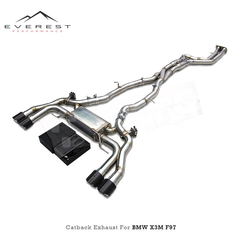 Stainless Steel Z Mid Pipes Exhaust Pipes for BMW X3M/X4M F97/F98 3.0T 2019-2023 Catback Valvetronic Muffler