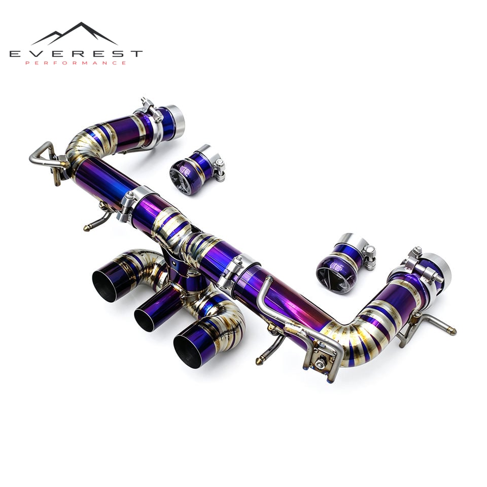 Titanium Exhaust Pipe System for Ferrari 458 Italia/Spider F136 V8 4.5L 2011-2016 Vacuum Valve Racing Muffler Catback Exhaust
