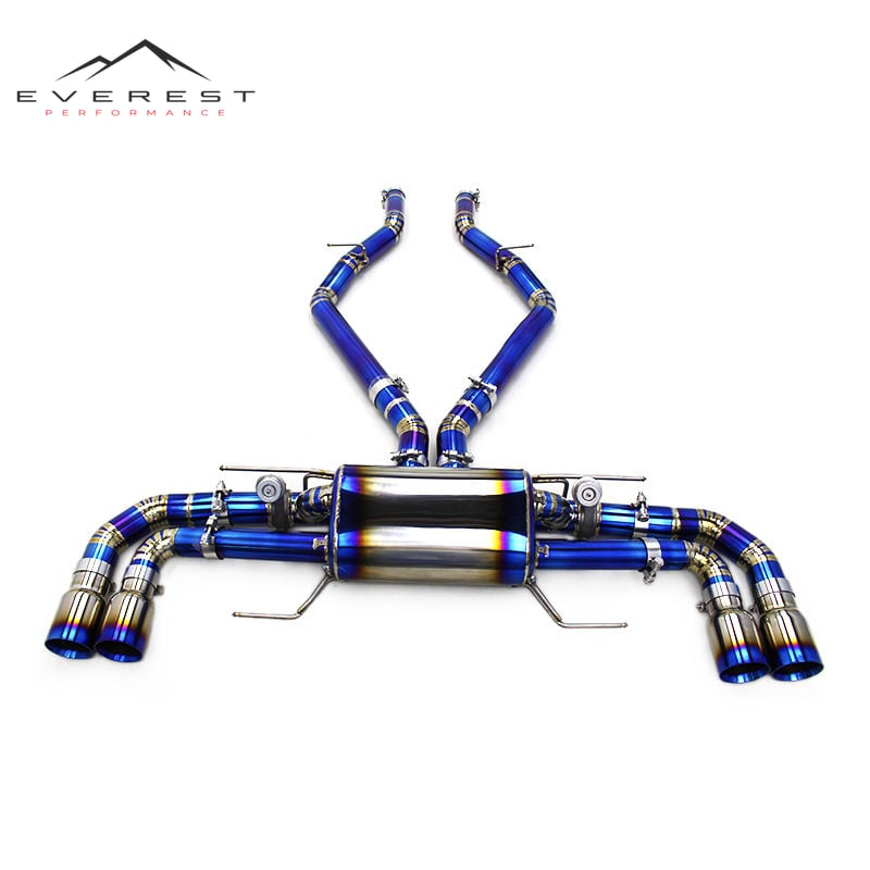 Race High Performance Axle Back for Alfa Romeo Giulia Quadrifoglio 2.9T V6 2016-2024 Vacuum Valved Titanium Rear Muffler Section