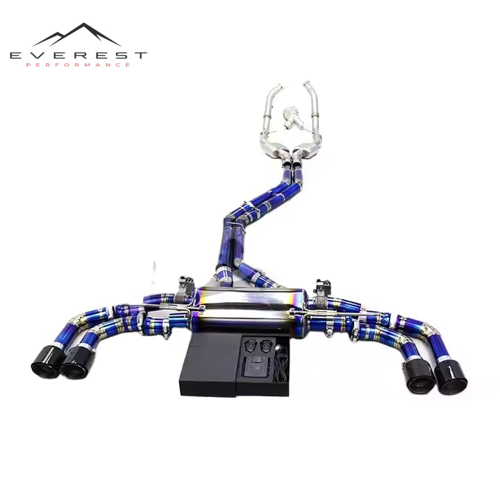 Full Exhaust for Audi SQ5 3.0T 2019-2023 SS304 Catalyst Downpipe + Titanium Catback Exhaust Pipe