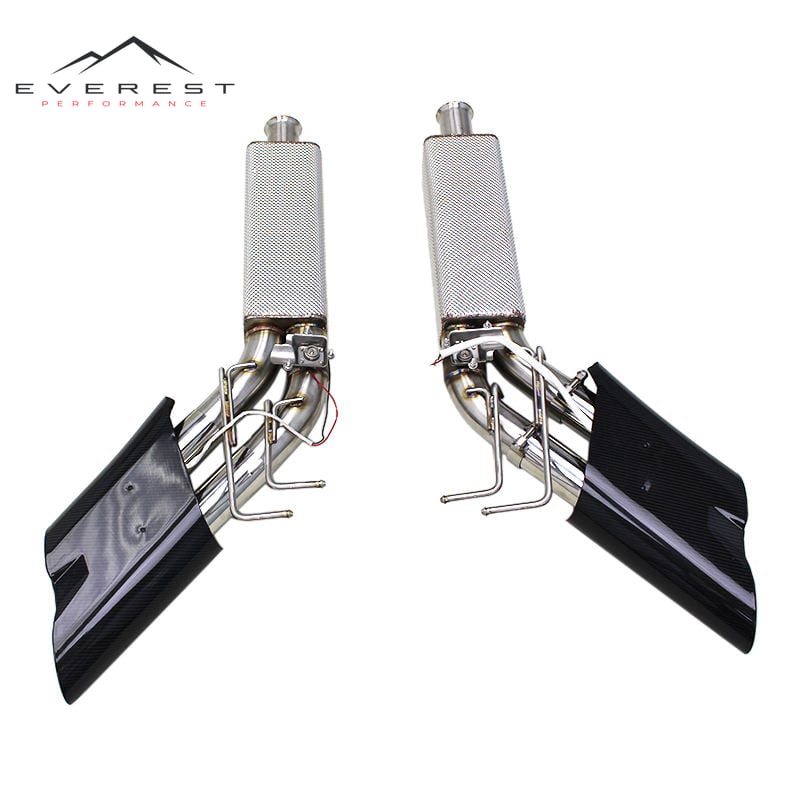 Auto Performance Valve Catback Muffler for Mercedes-Benz G500/G550 W463A/W464 Stainless Steel Muffler With Led Exhaust Tips