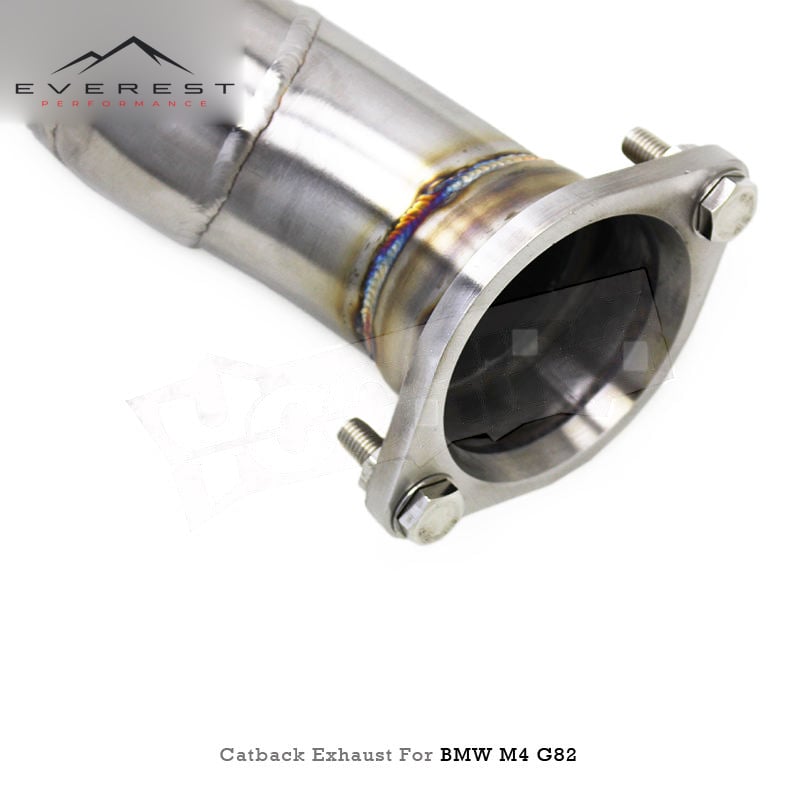 Stainless Steel Valvetronic Valve Muffler Exhaust Pipe for BMW M3/M4 G80/G82 3.0T 2019-2023 With Resonator System