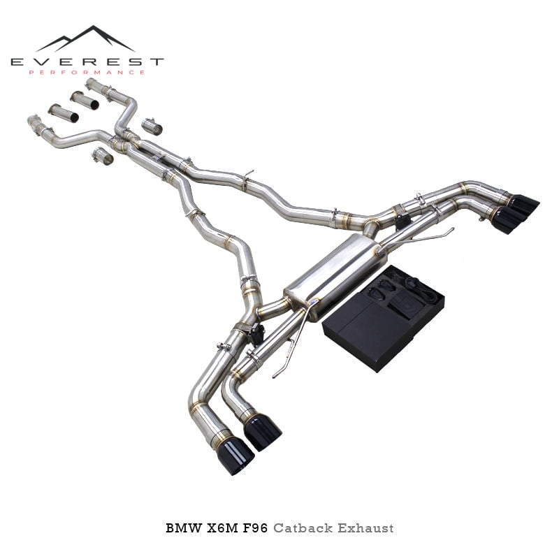 SS304L Exhaust Pipe System for BMW X5M/X6M F95/F96 4.4TT 2020-2024 High-performance Electronic Valve Catback Exhaust