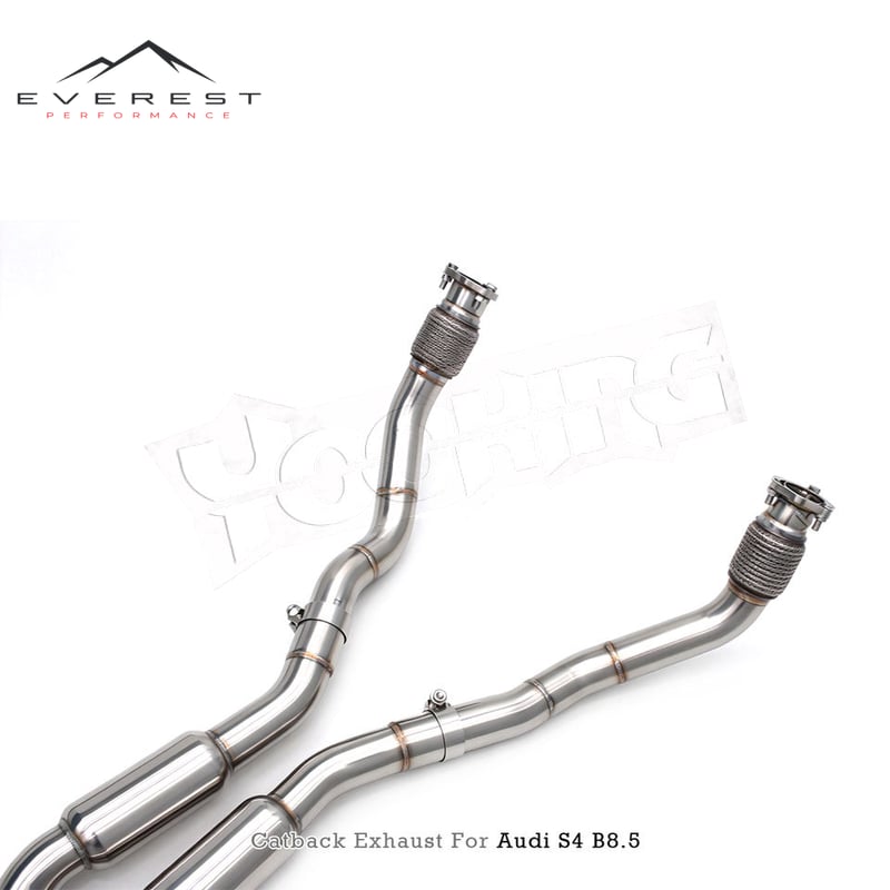 Custom SUS304 Pipes Catback Muffler for Audi S4/S5 B8.5 3.0T 2013-2019 Valvetronic Exhaust System with Dynamic Control