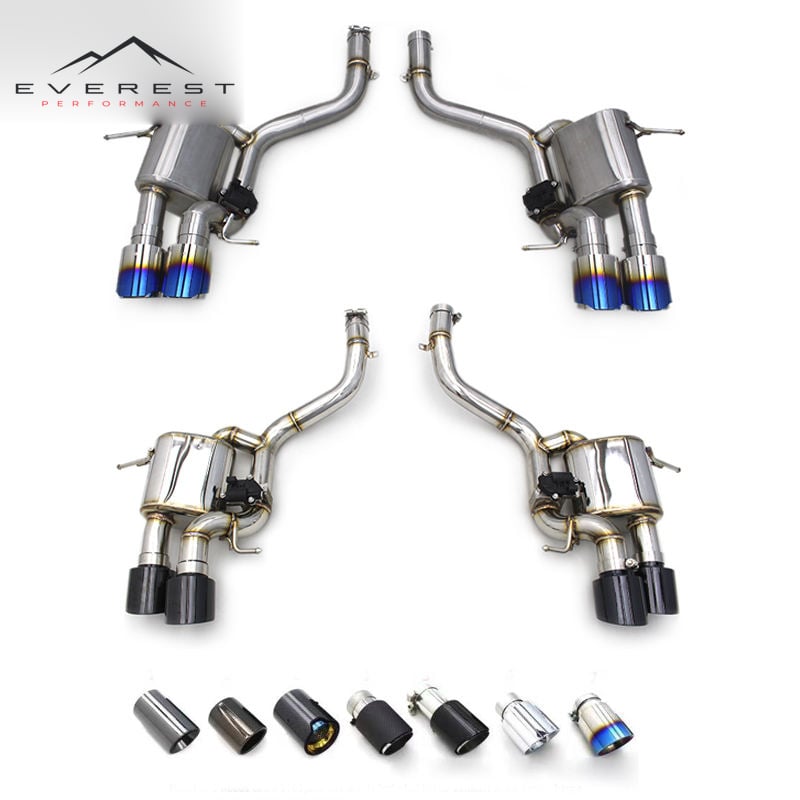 SS304 Exhaust Pipe System for Maserati Gran Turismo GT 4.2 4.7 2007-2021 High Quality Valvetronic Muffler Catback Exhaust