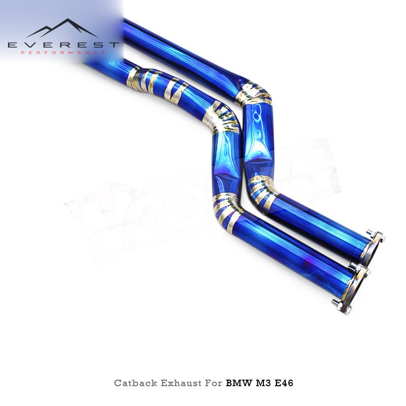 Titanium Catback Exhaust Pipes System for BMW M3 E46 2004-2006 Vacuum Valved Muffler With Remote Controller