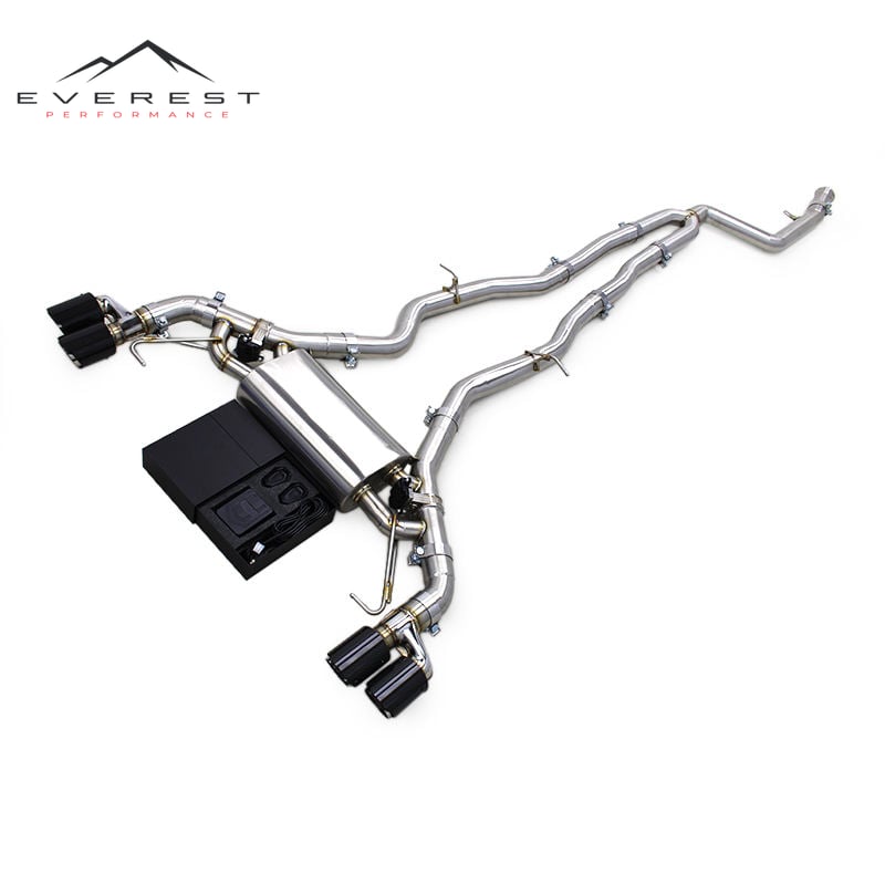 Racing SS304 Valvetronic Catback Exhaust Pipes System for BMW X3/X4 M40i 3.0T 2018-2025 With Valved Muffler Exhaust Pipes