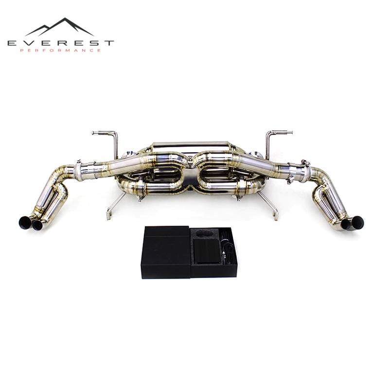 Auto Titanium Exhaust Catback for Audi R8 V8 4.2L 2008-2015 Titanium Exhaust Muffler Pipe Valve X Sound Rear Axle System