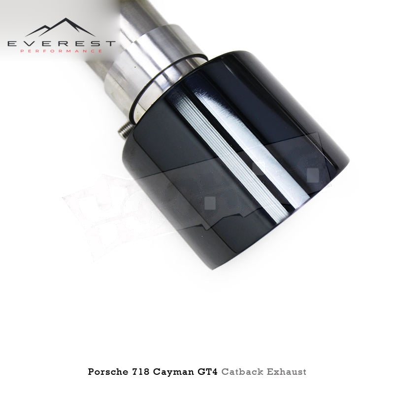Catback Exhaust Pipes for Porsche 718 Cayman GT4 RS 4.0L 2022-2025 Stainless Steel System Muffler Valve