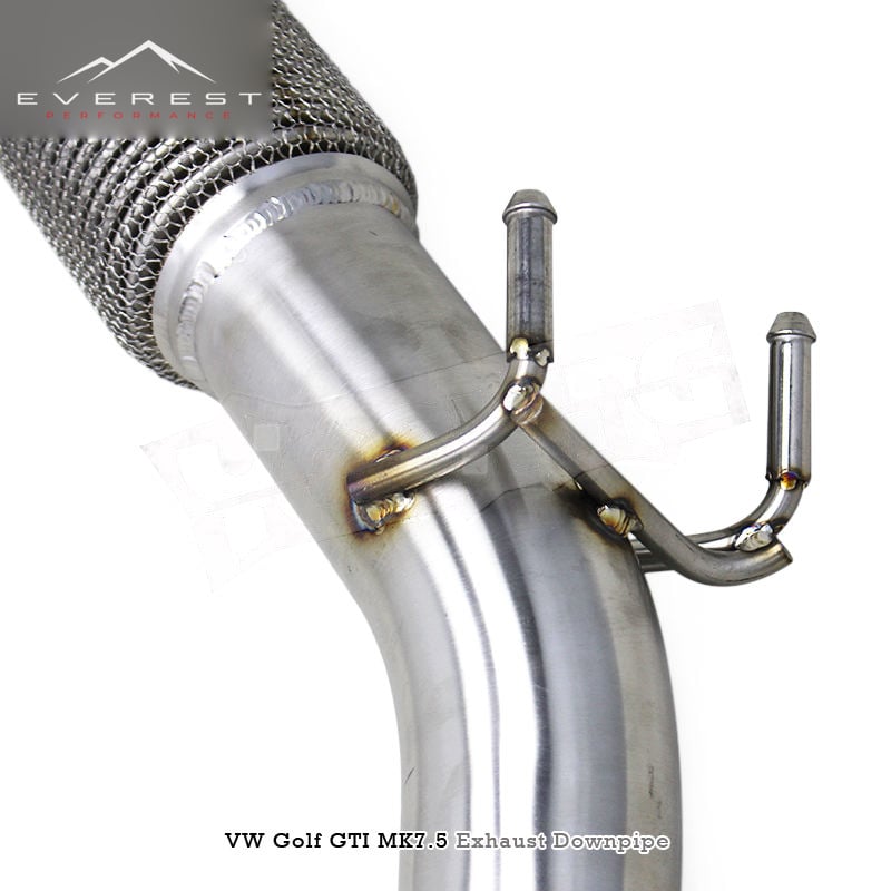 SS304 Exhaust Downpipe for VW GOLF 7/7.5 MK7/MK7.5 GTI 2.0T 2014-2020 High Quality Straight Through Downpipes