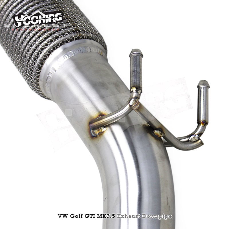 SS304 Exhaust Downpipe for VW GOLF 7/7.5 MK7/MK7.5 GTI 2.0T 2014-2020 High Quality Straight Through Downpipes