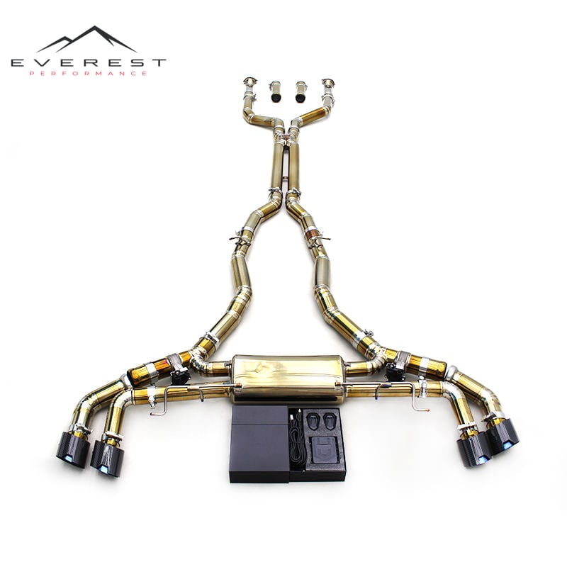 Race High Performance Exhaust System for BMW X5M/X6M F95/F96/LCI 4.4TT 2020-2024 Titanium Muffler Exhaust Pipe With New MP Tips