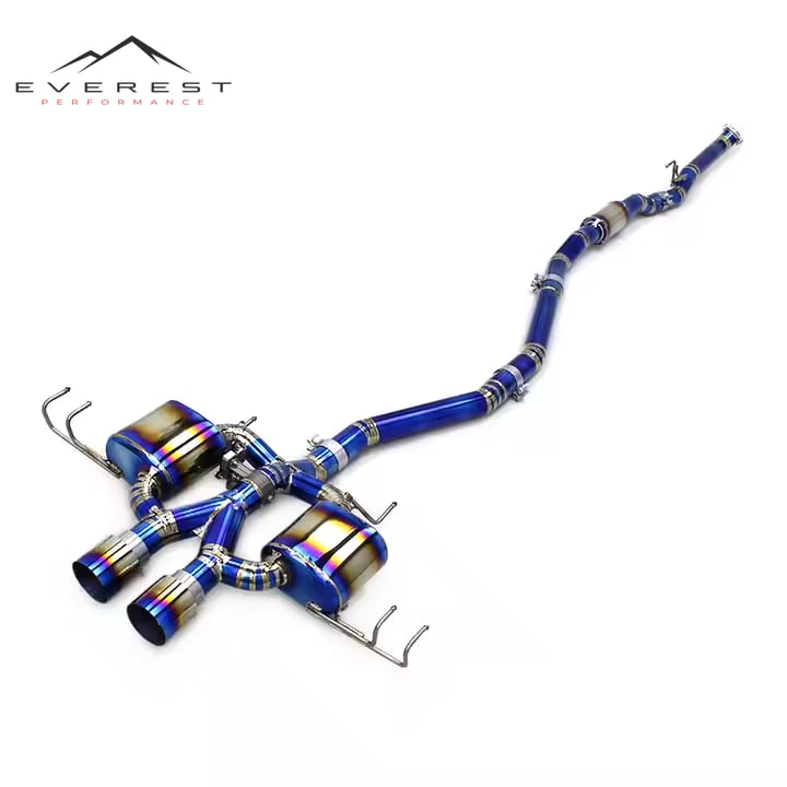 Valvetronic Muffler for Honda CIVIC Type R/Type-R 2.0T 2017-2023 2.75Inch Titanium Resonator Exhaust Pipe