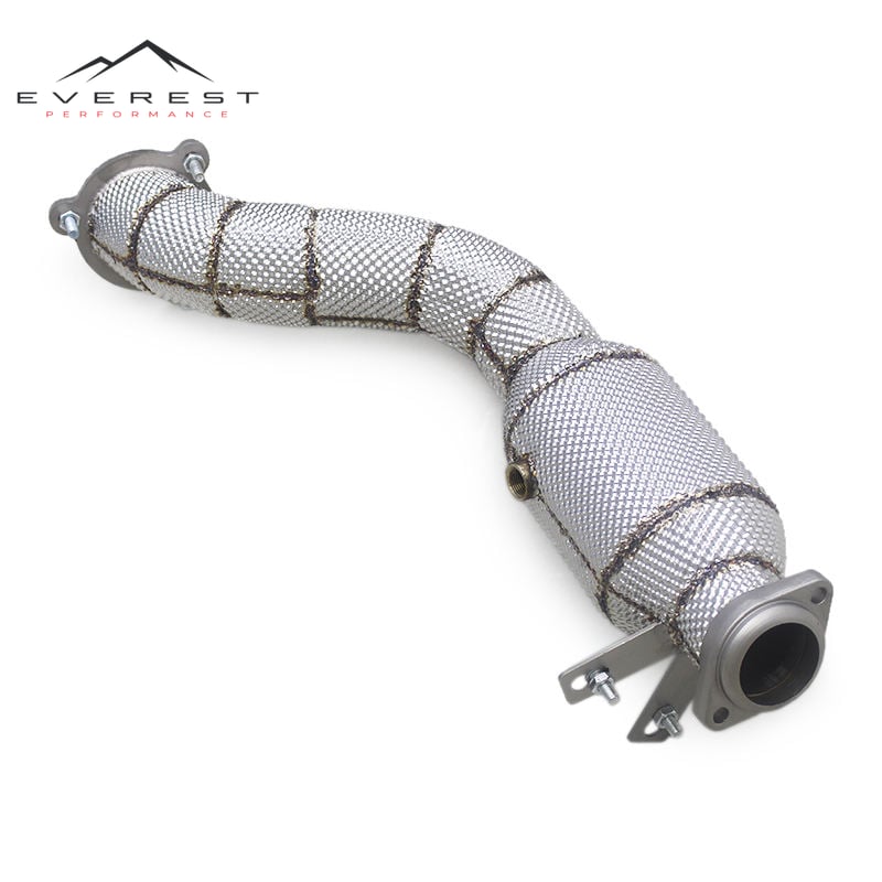 Exhaust Downpipe for Mercedes-Benz E250/E300 W212 1.8T 2009-2012 High Flow Pipe Catted Downpipe with Catalytic Converter