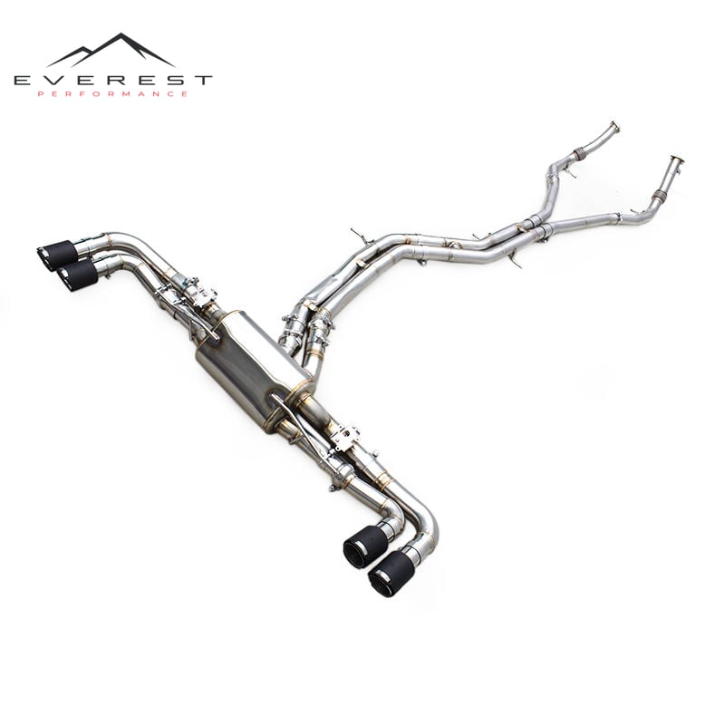 Custom Valved Catback Exhaust for Audi RS Q8/RSQ8 4.0T 2021-2024 Stainless Steel Exhaust Pipe System with Carbon Fiber Tip