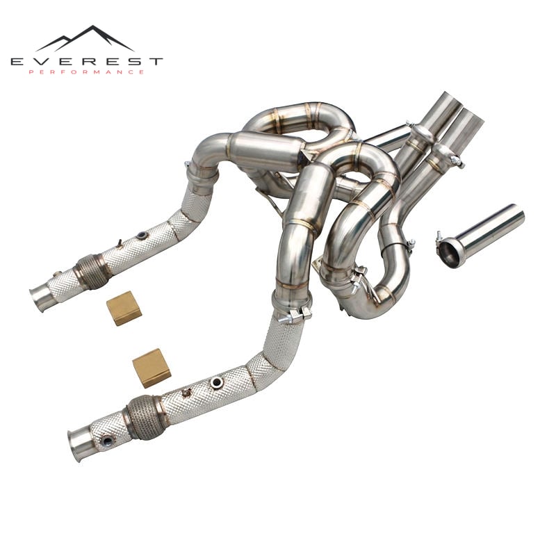Direct-fit Exhaust for Lamborghini Murcielago LP620/LP640/LP670 V12 6.5L 2006-2016 Supersport X Straight Test Pipes Rear Section