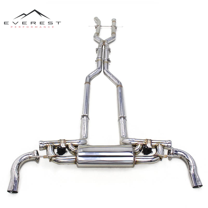Catback Exhaust for Mercedes-Benz LS500/GLS500 X166 V8 4.7T 2017-2023 Stainless Steel Muffler Valvetronic Exhaust System