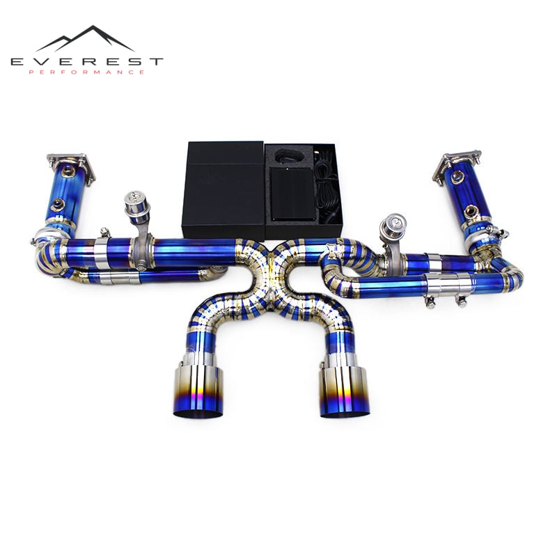 Titanium Catback Exhaust for Porsche 911 991/991.2 3.0T 2016-2018 Upgrade GT3 Valve Race Exhaust Muffler