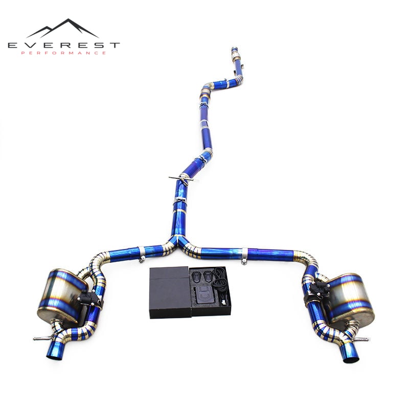 Titanium Exhaust Pipe System for Mercedes-Benz E300 W213 2.0 2015-2023 Enhanced Sound Lightweight Catback With Valve Control